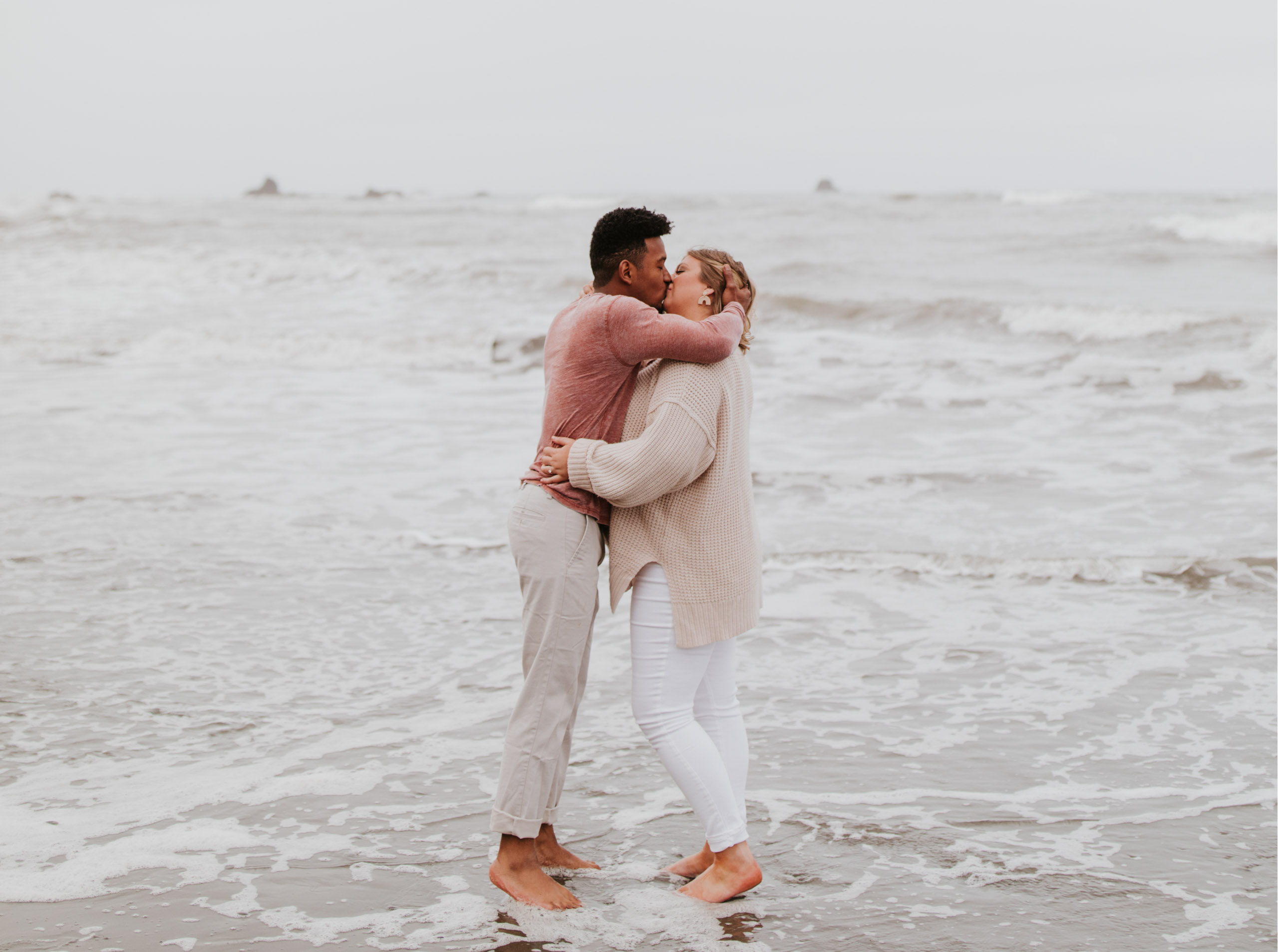 Ruby Beach Engagement Session | Amy + Mark
